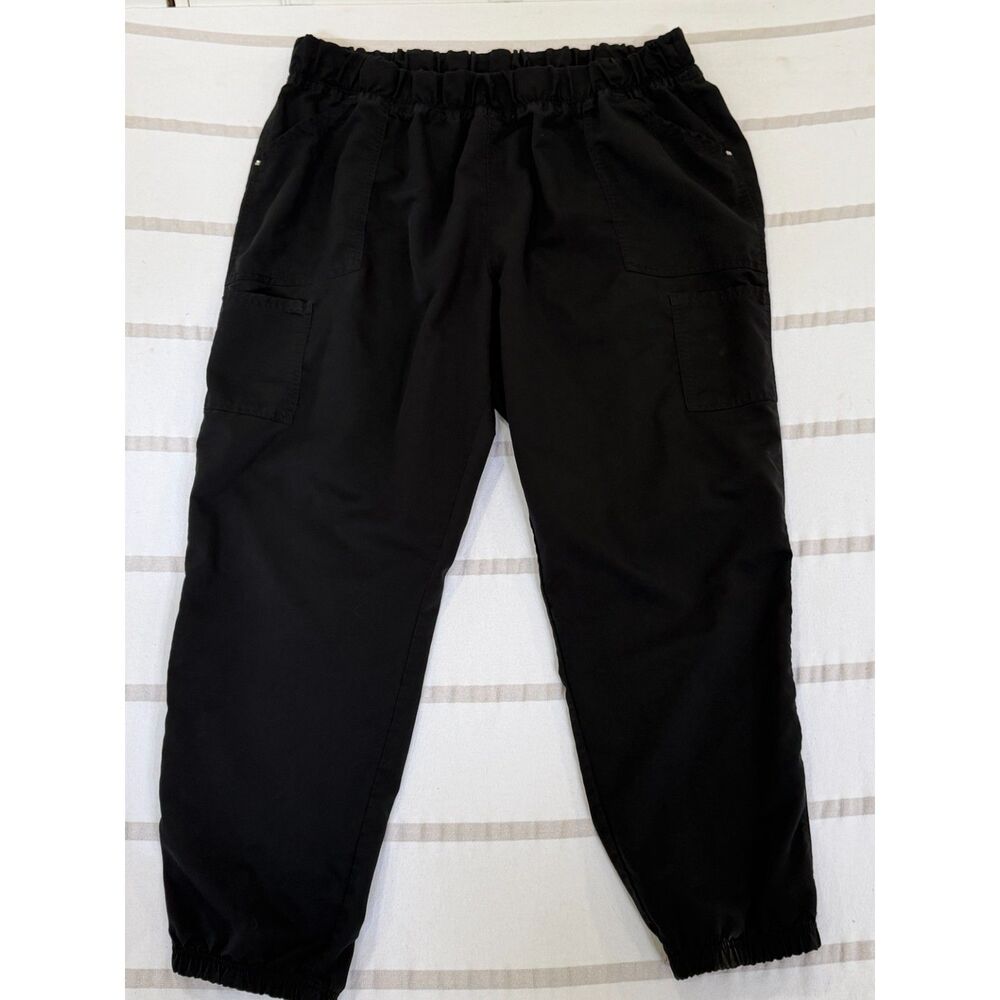 Scrub Star Womens Plus Size Black Jogger Scrub Pants Size 3XL